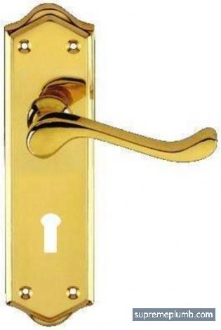 Belmont Lever Lock Polished Brass